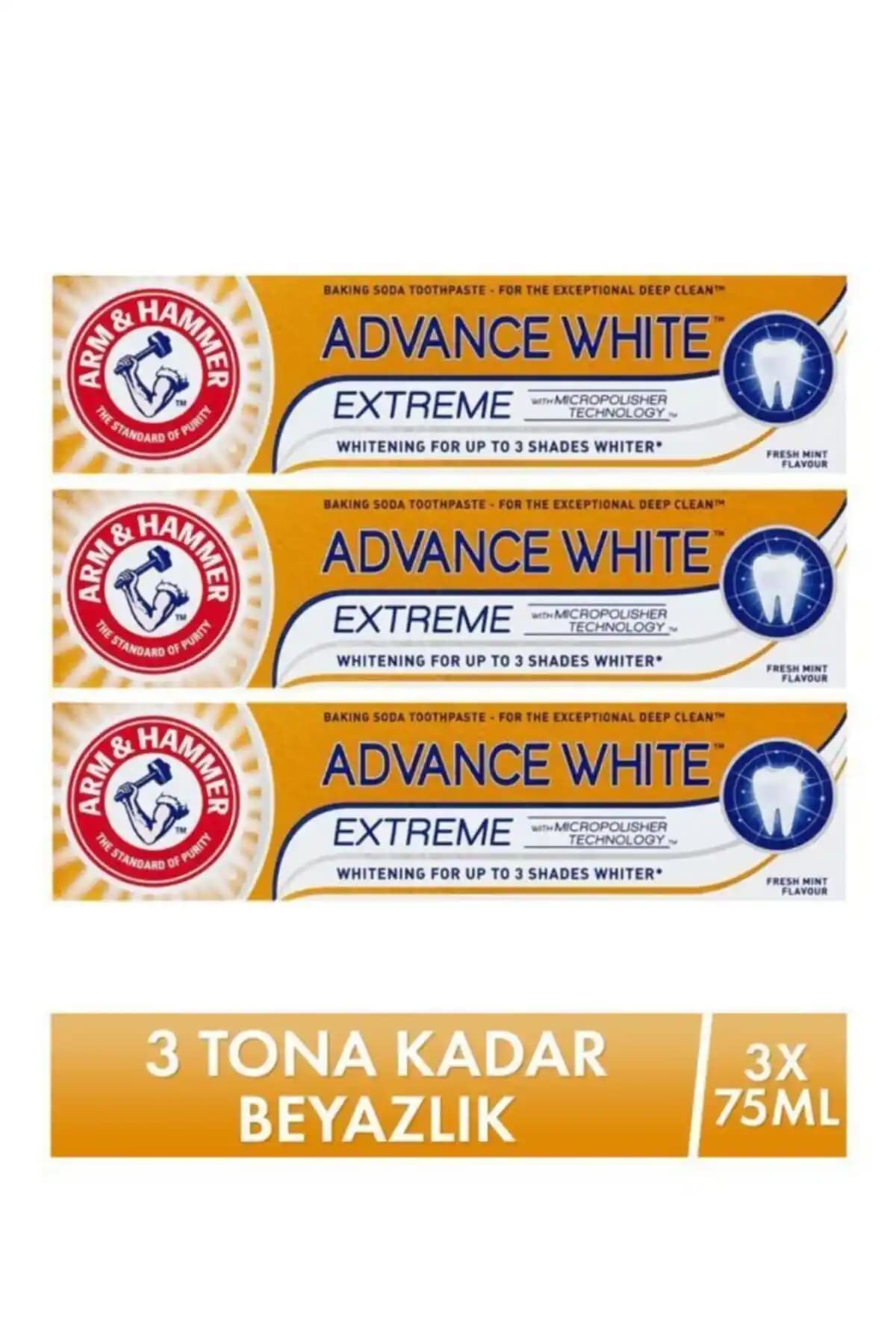 Arm & Hammer 3 Tona Kadar Beyazlatıcı Diş Macunu Güçlü Temizlik ve Beyazlatma Özellikleri