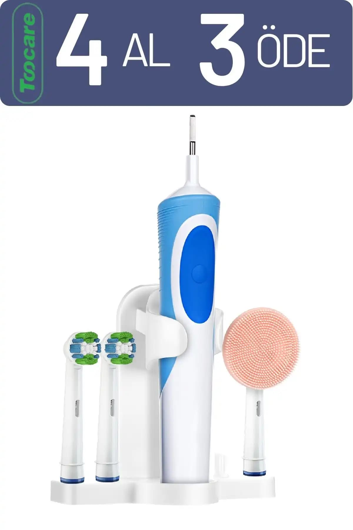 Toocare Oral-b Şarjlı ve Pilli Diş Fırçaları İçin Duvar Standı: Pratik ve Hijyenik Banyo Aksesuarı