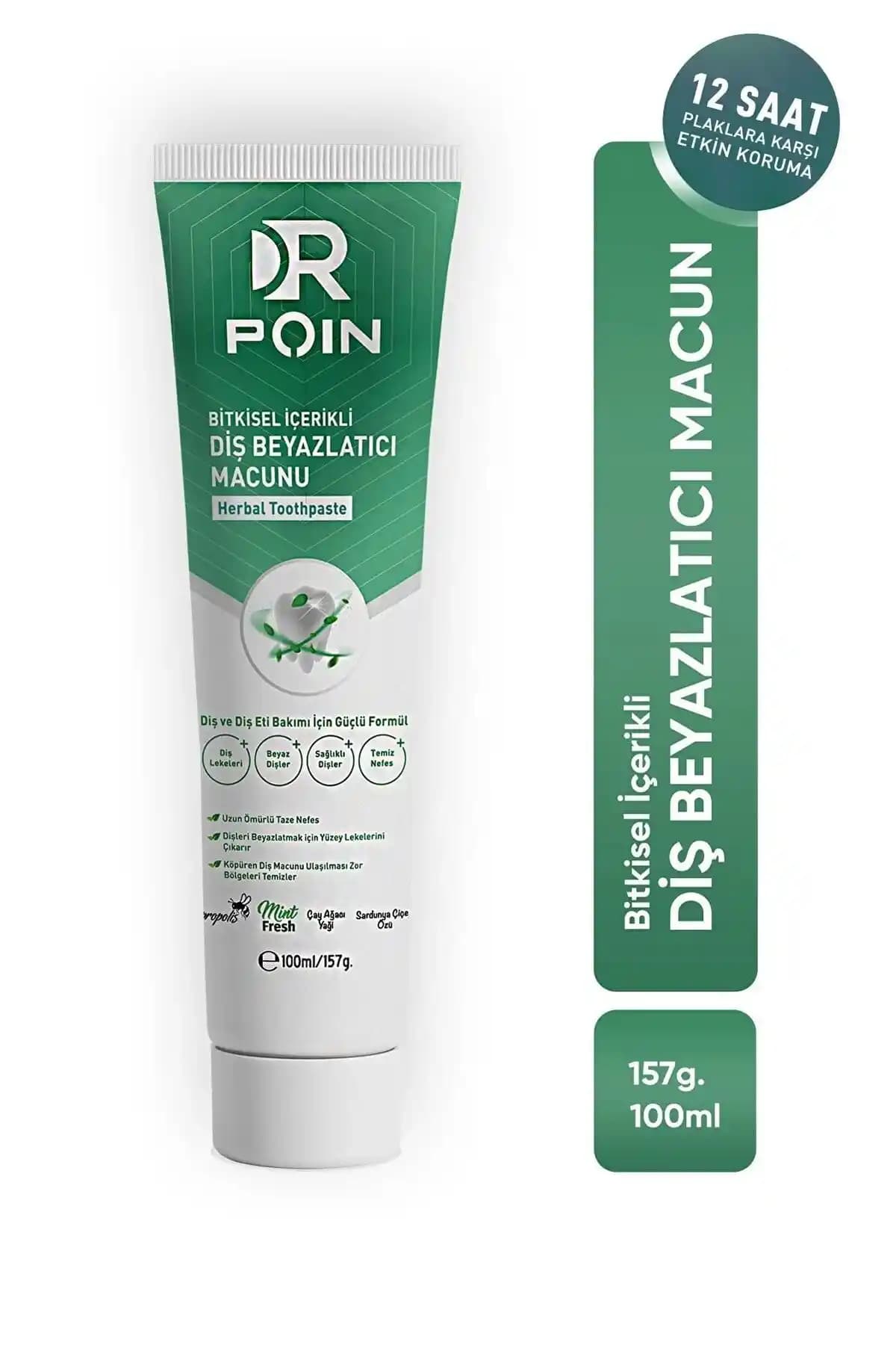 Dr Poin Diş Beyazlatıcı Macunu: Doğal İçeriklerle Güçlü ve Parlak Gülüşler İçin Etkili Çözüm