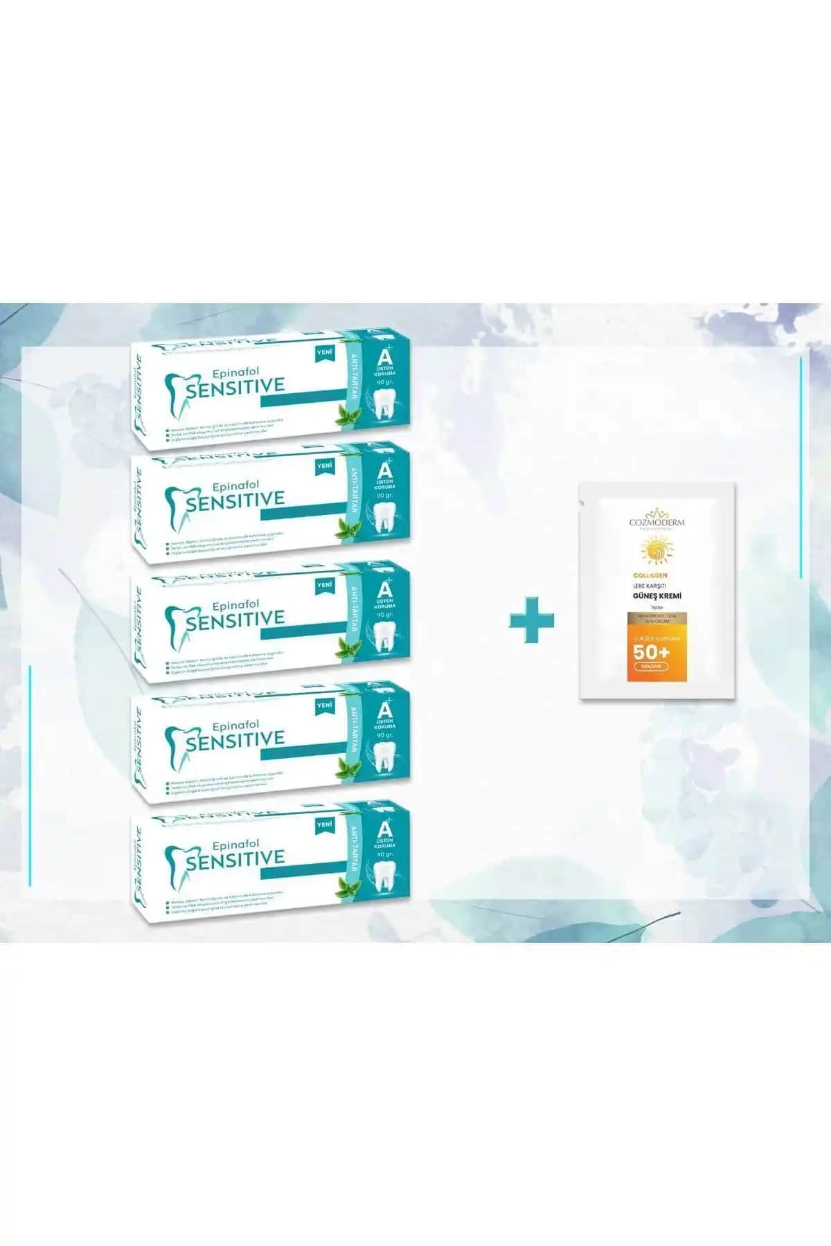 Epinafol Sensitive 5'li Aplus Anti Tartar Diş Macunu Günlük Koruma ve Güçlendirme