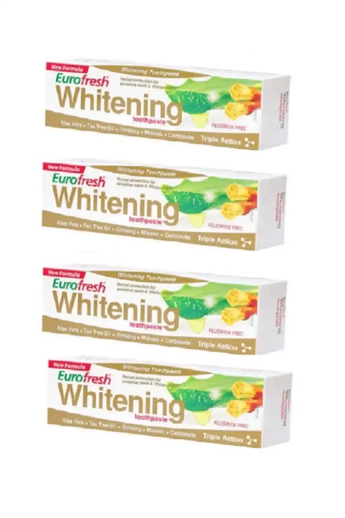 Farmasi Eurofresh Aloe Vera ve Misvaklı Beyazlatıcı Diş Macunu Paketleri