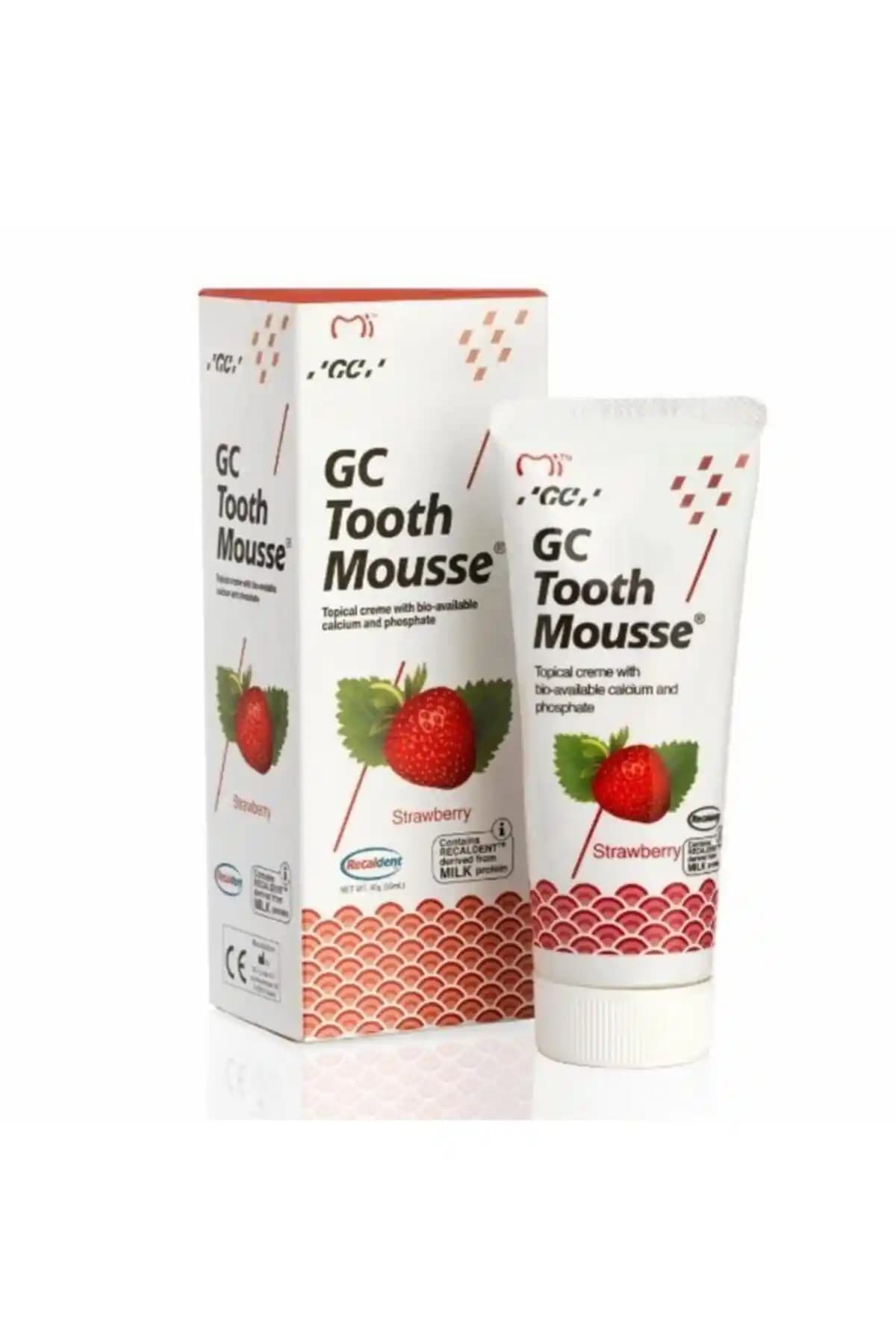 Genel Markalar Tooth Mousse Çilekli 40 gr diş sağlığını koruyan mineral takviyeli ürün