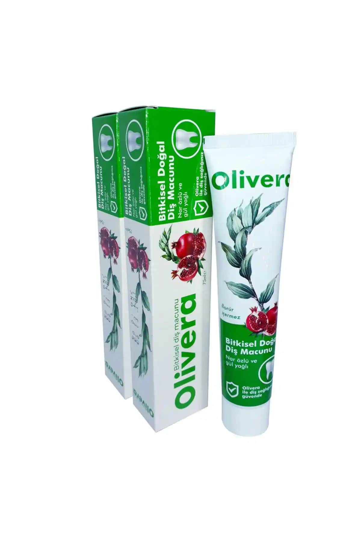 Olivera Doğal Diş Macunu 2'li Paket ile Güçlü ve Doğal Ağız Bakımı