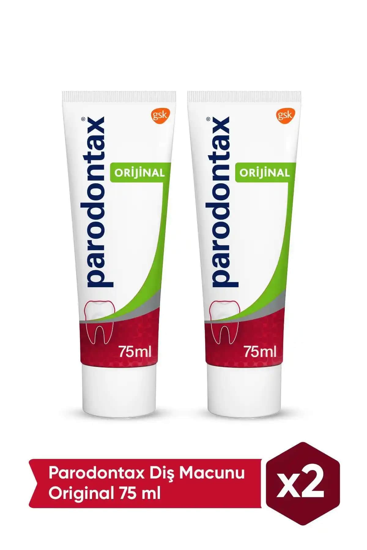 Parodontax Diş Macunu Original 75 ml X 2 Adet Güçlü ve Güvenilir Diş Bakım Ürünü