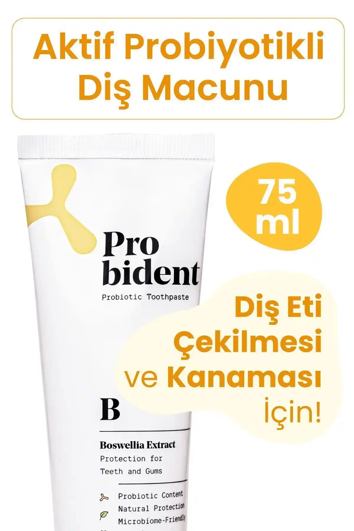Probident Aktif Probiyotik Florürsüz Diş Macunu ile Güçlü ve Doğal Ağız Bakımı