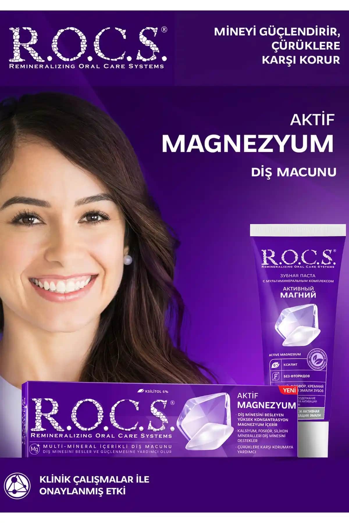 R.O.C.S. Aktif Magnezyum ile Günlük Diş Bakımında Güçlendirme ve Koruma