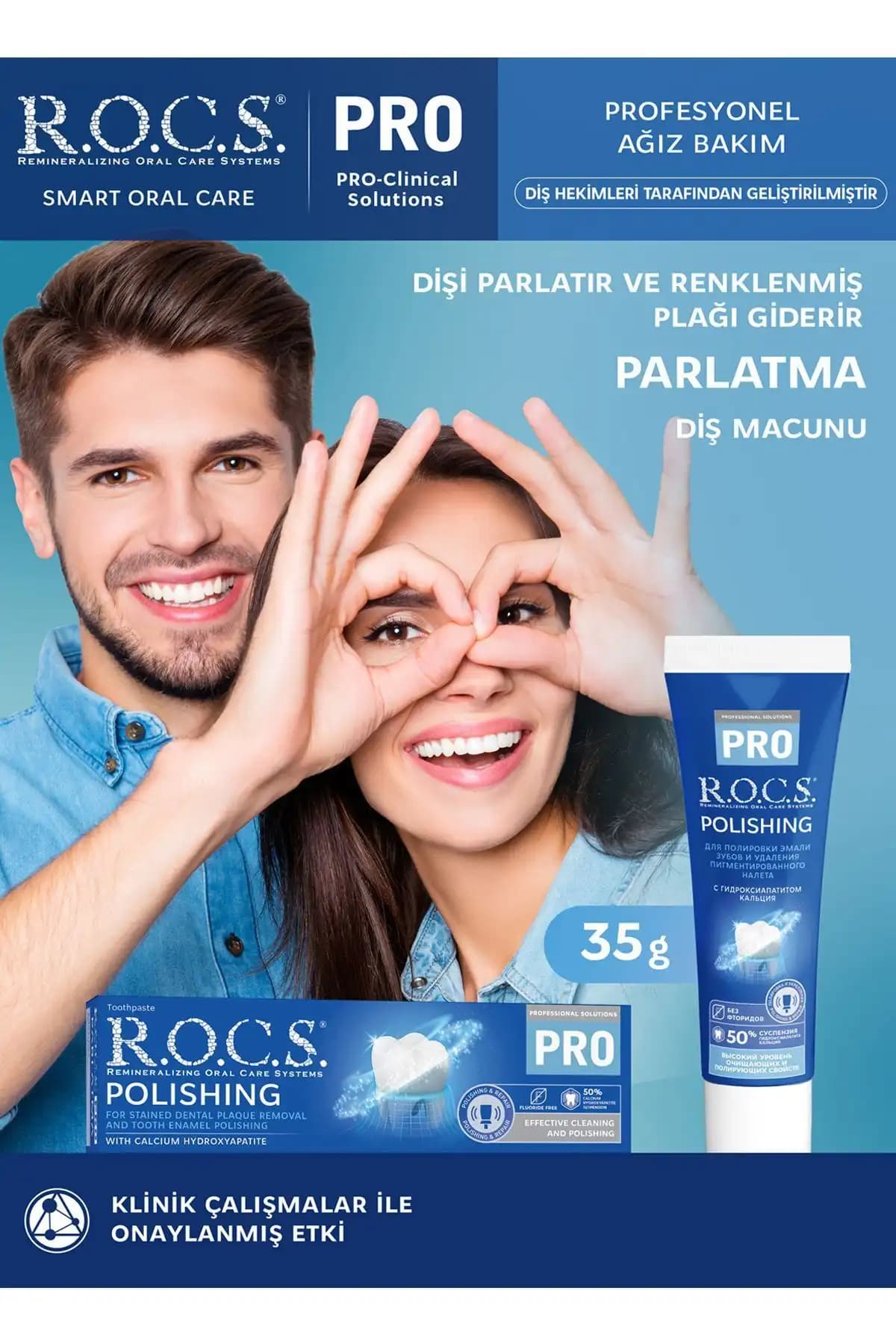 R.O.C.S. R.o.c.s Pro Diş Parlatma Macunu ile Doğal Beyaz Gülüşler İçin Güvenilir Çözüm