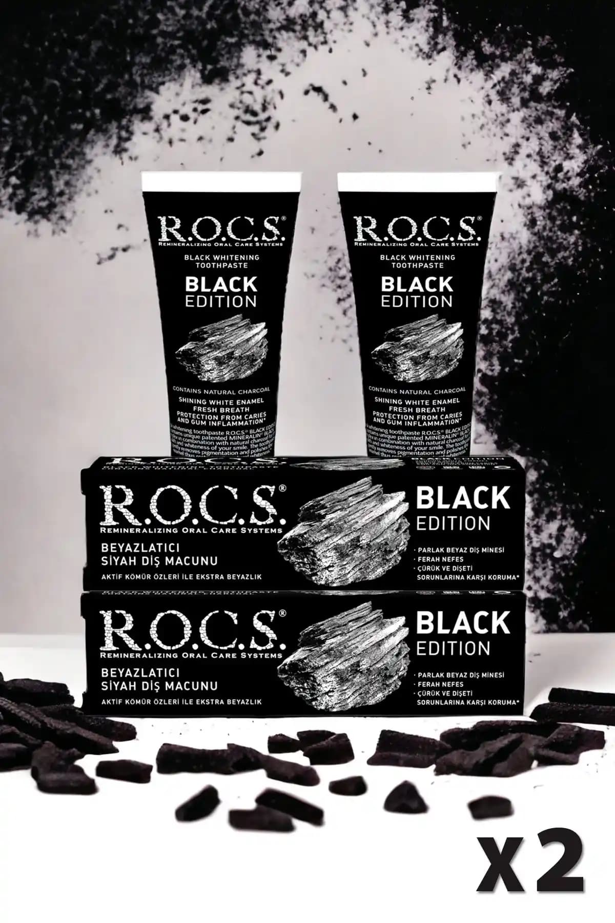R.O.C.S. Rocs Black Edisyon Kömür Beyazlatıcı Diş Macunu İncelemesi ve Kullanım Yöntemleri