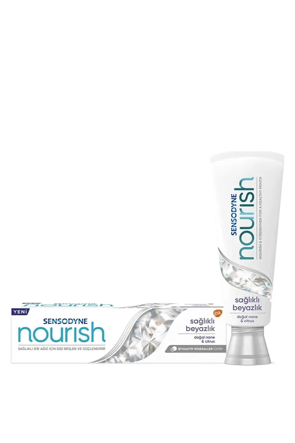 Sensodyne Nourish Sağlıklı Beyazlık Nane 50 ml Hassas Dişler İçin Güvenilir Diş Macunu