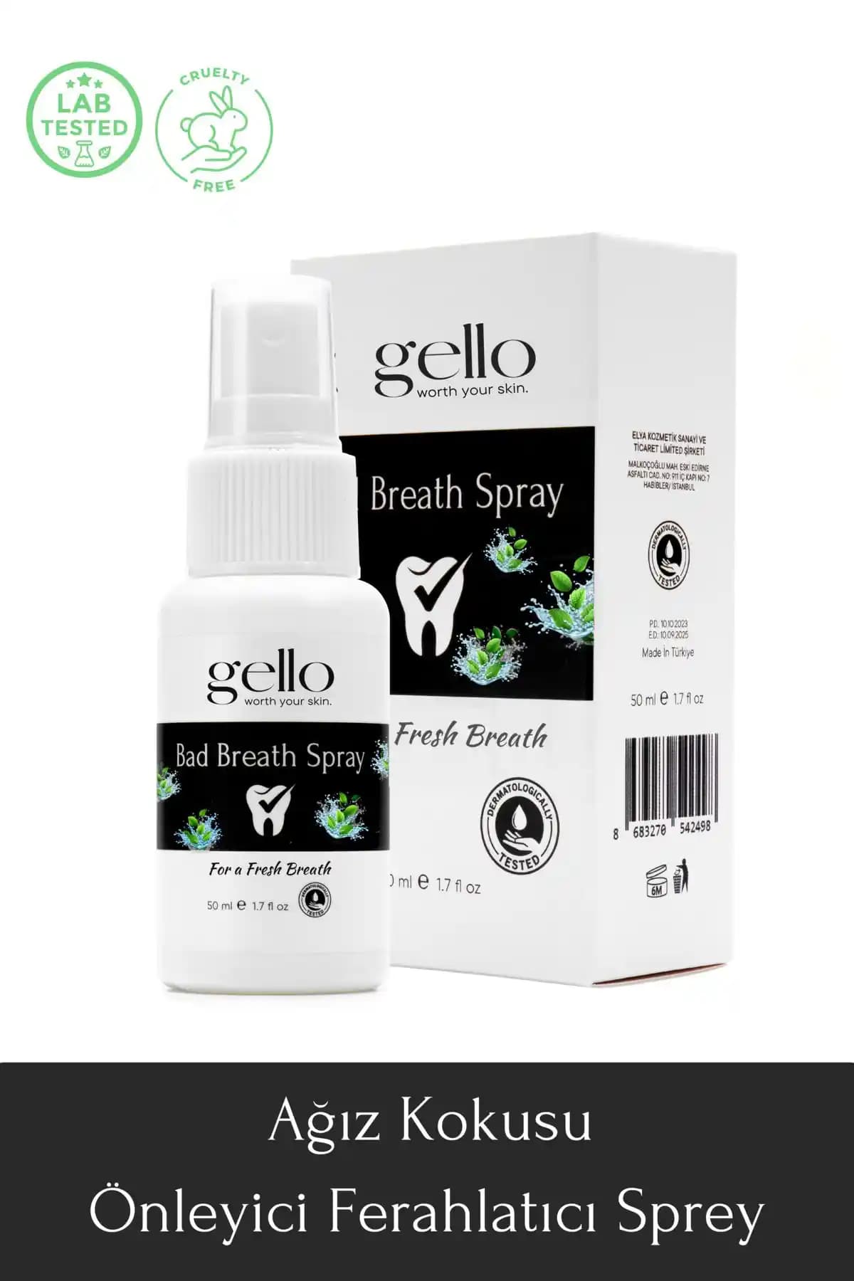 GELLO ve Gleaves Naturals Ağız Kokusu Önleyici Sprey Karşılaştırması