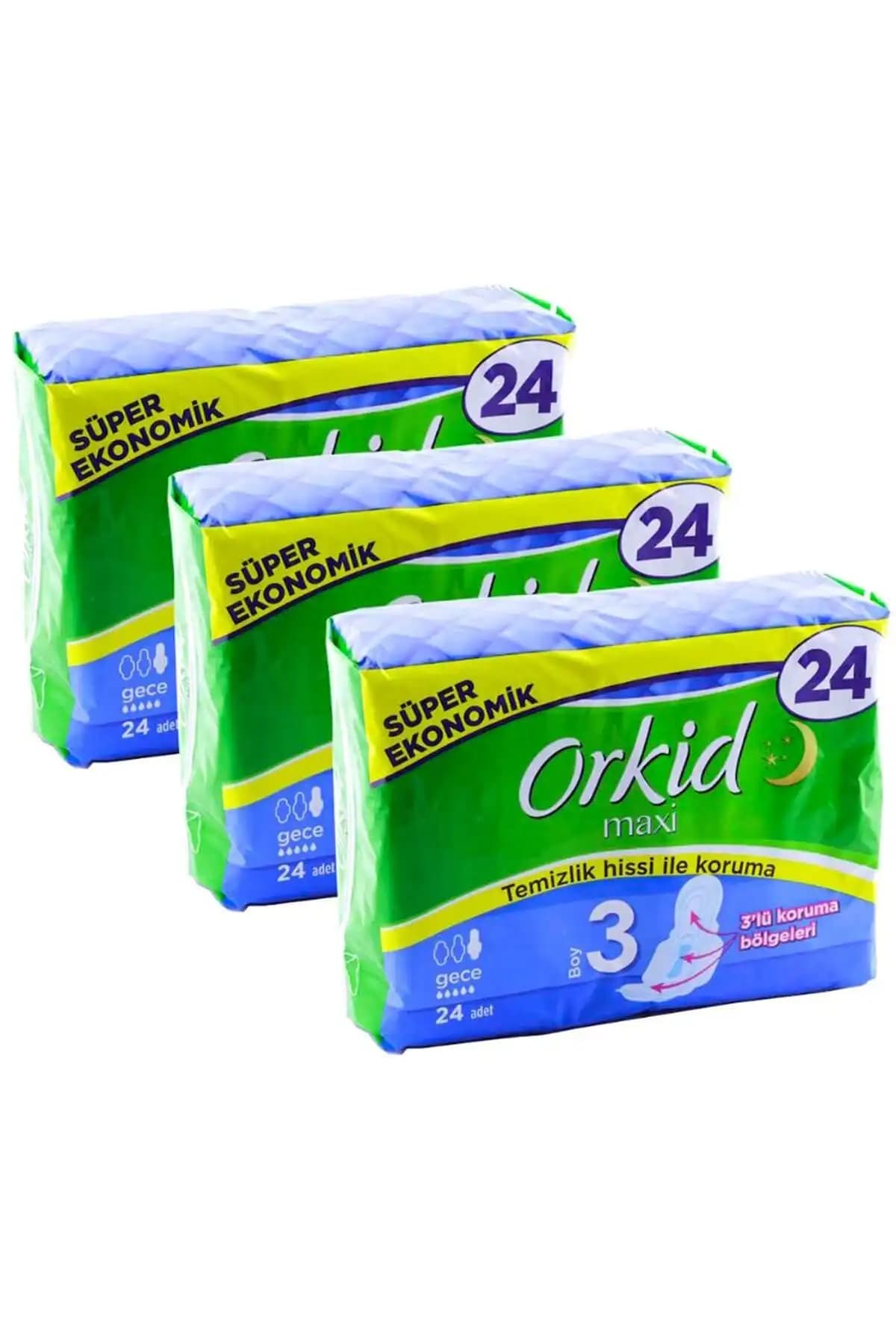 Orkid Maxi Gece Pedleri Karşılaştırması: 3'lü ve 8'li Paketlerin Özellikleri ve Kullanıcı Yorumları 1