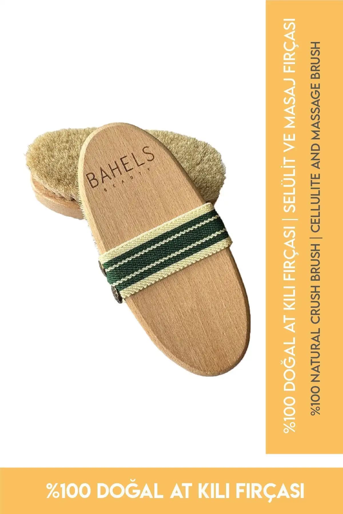 Bahels Beauty %100 Doğal At Kılı Selülit Fırçası ile Sağlıklı ve Pürüzsüz Cilt Bakımı