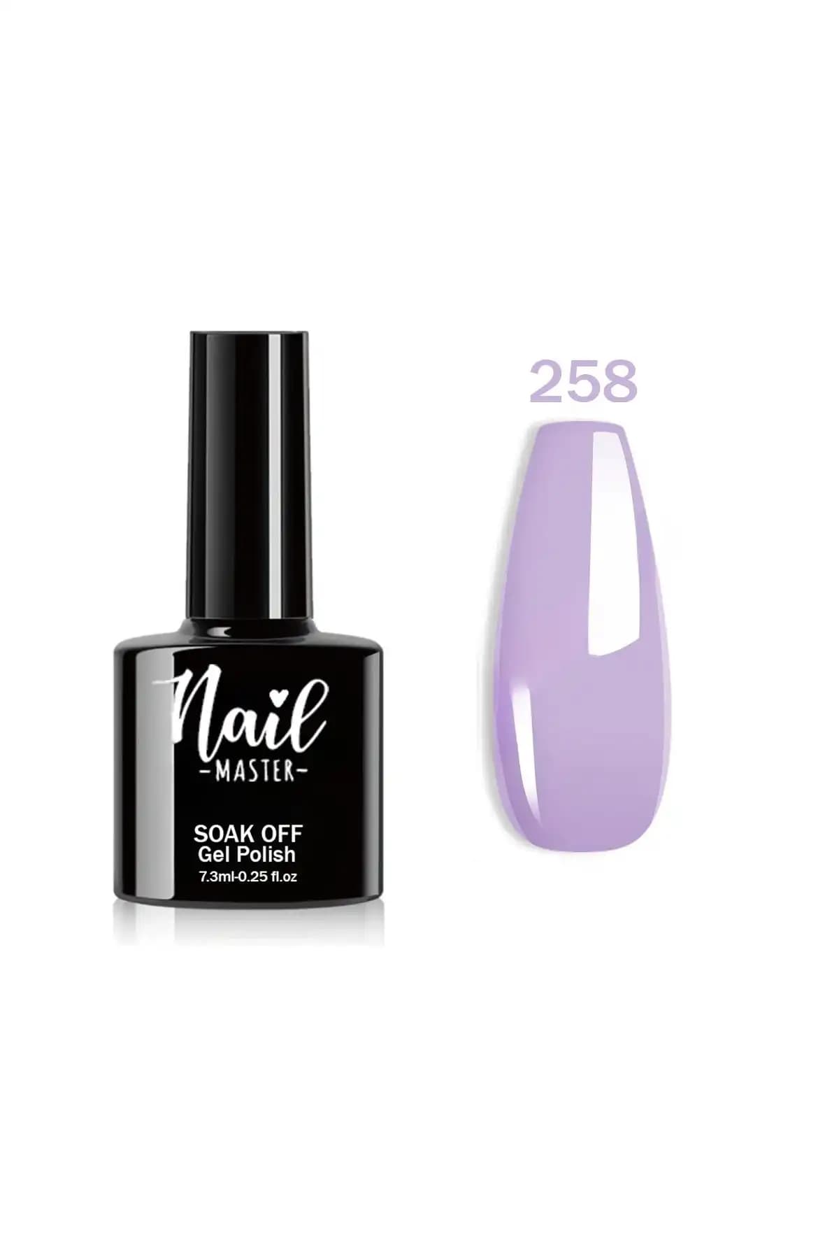 Nail Master M258 Kalıcı Oje: Uzun Süre Dayanan Parlak Mor Renkli Tırnak Ojeleri