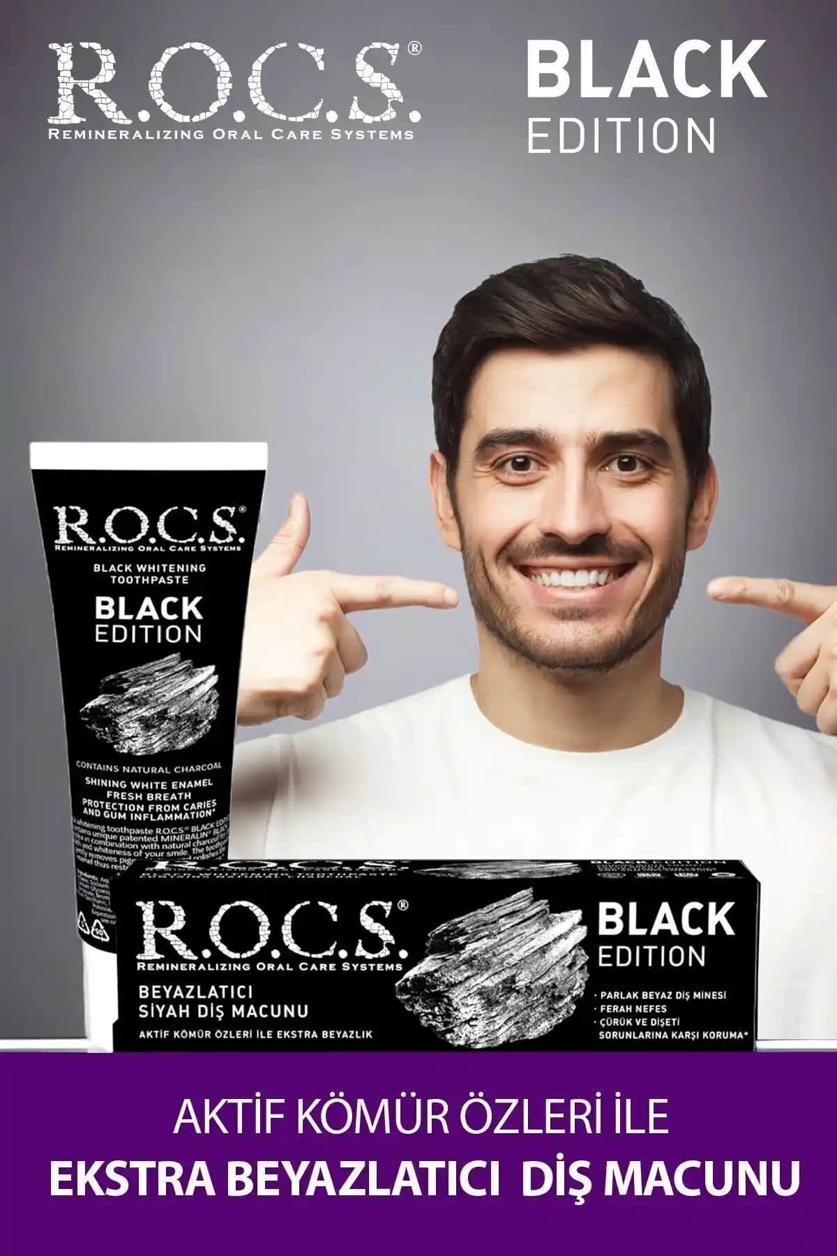 R.O.C.S. Rocs Black Edition ve Sensatıon Whitening Diş Macunu Karşılaştırması