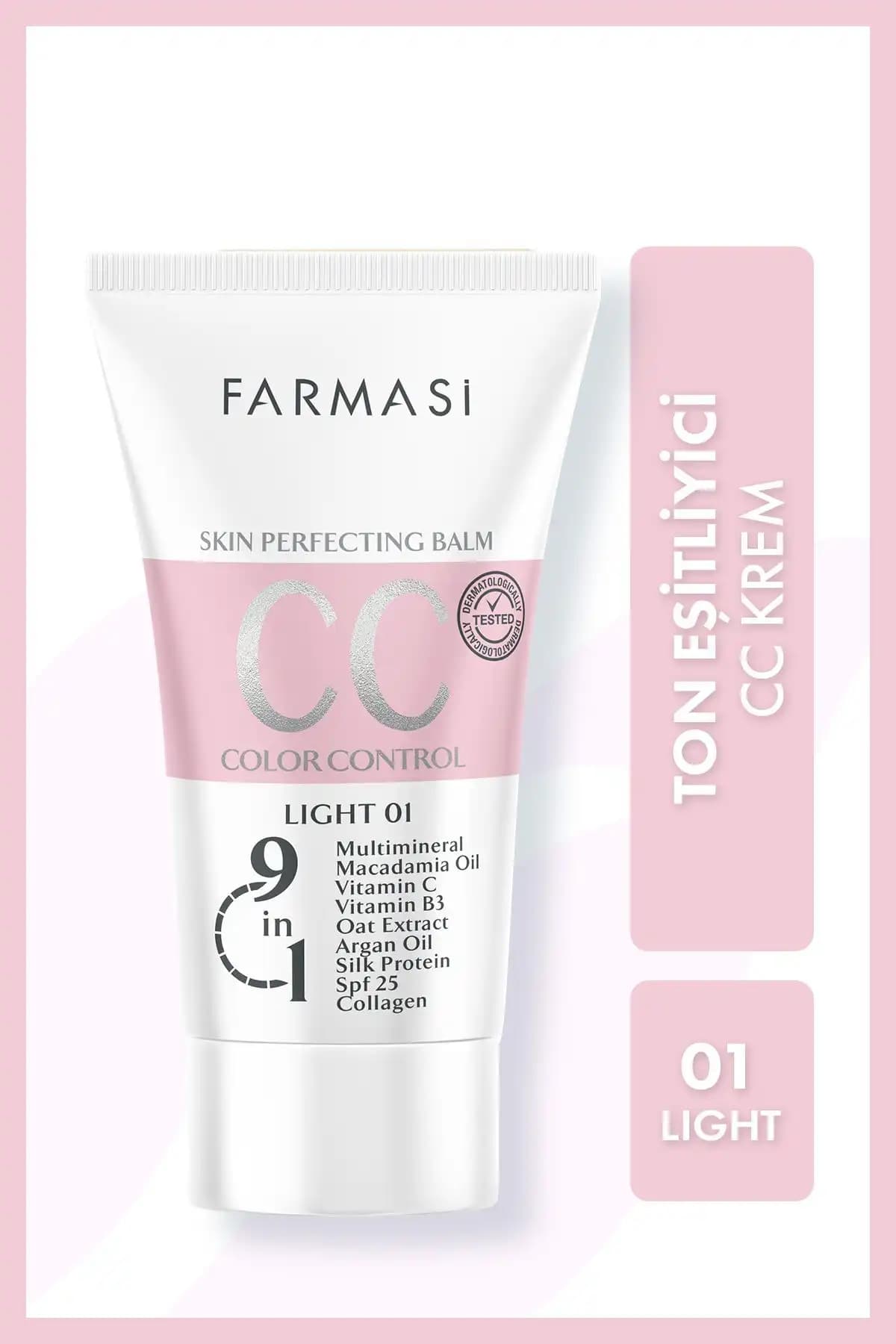 Farmasi CC Krem 01 Açık ve All In One Açıktan Ortaya Karşılaştırması 1