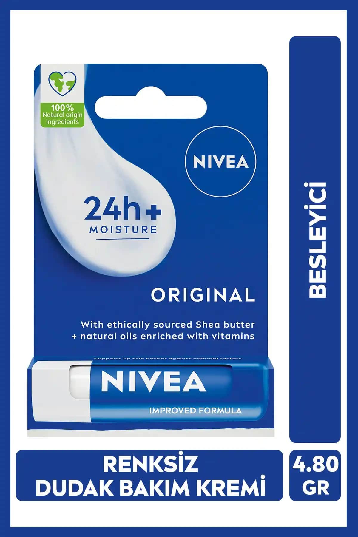 NIVEA Original Care Dudak Bakım Kremi ile Doğal Güzellik ve Koruma Sağlayın