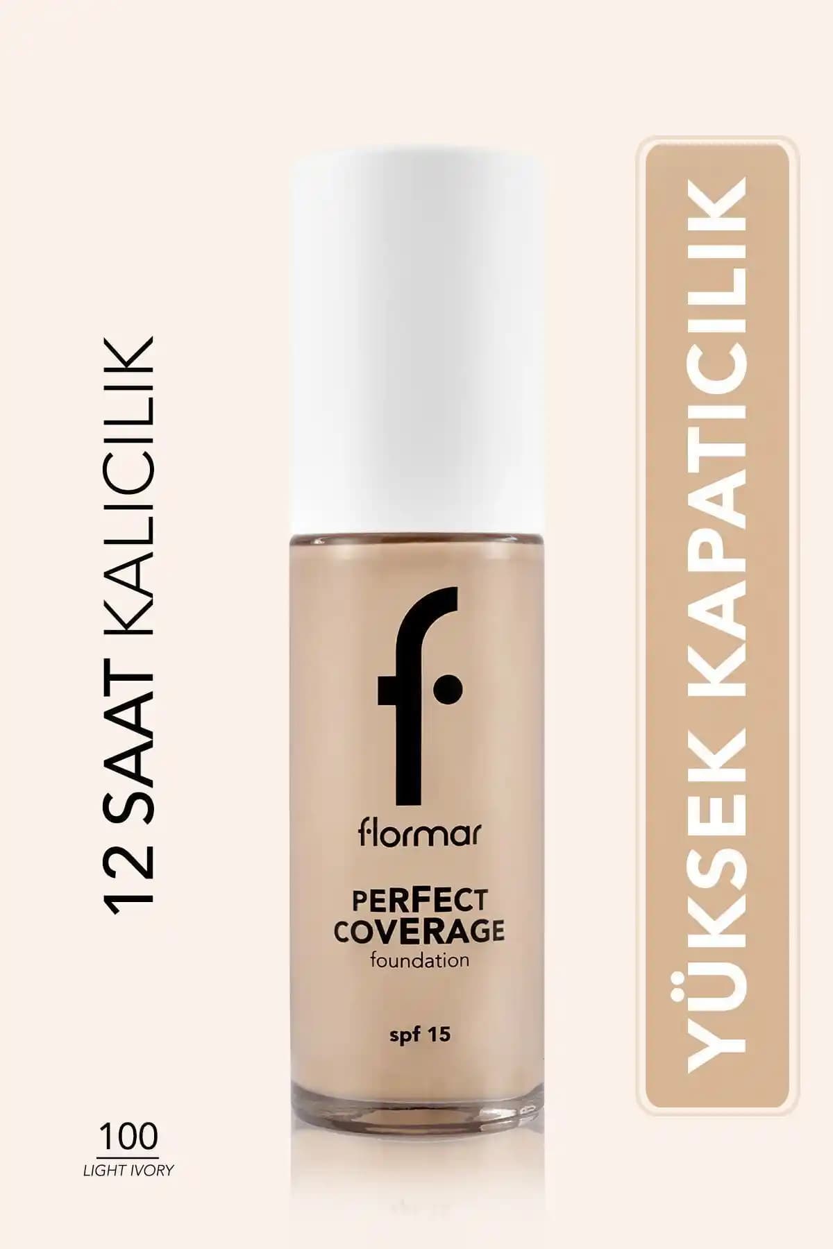 Flormar Perfect Coverage Su Bazlı Fondöten: Yüksek Kapatıcılık ve Doğal Görünüm Sağlar