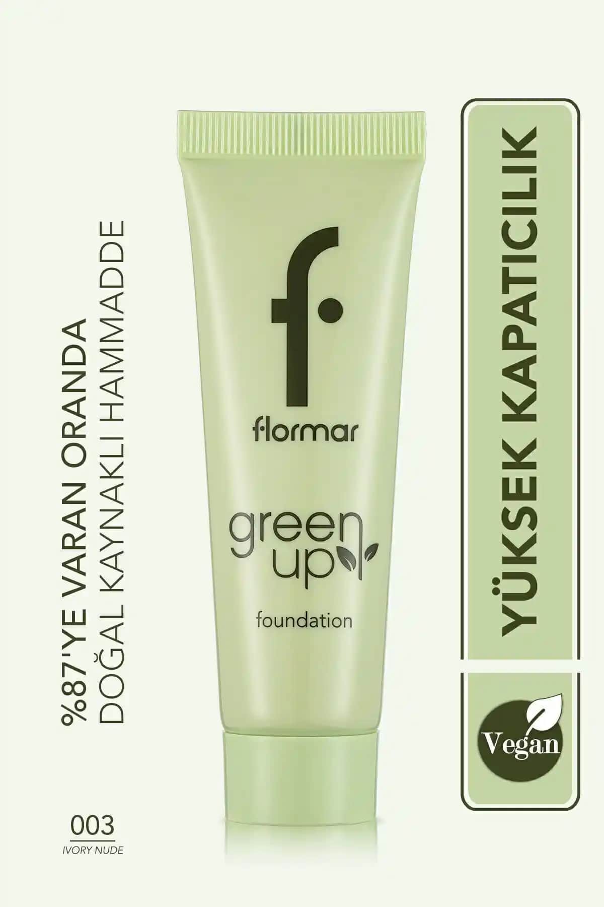 Flormar Yarı Mat Su Bazlı Vegan Fondöten Doğal Görünüm ve Günlük Kullanım İçin