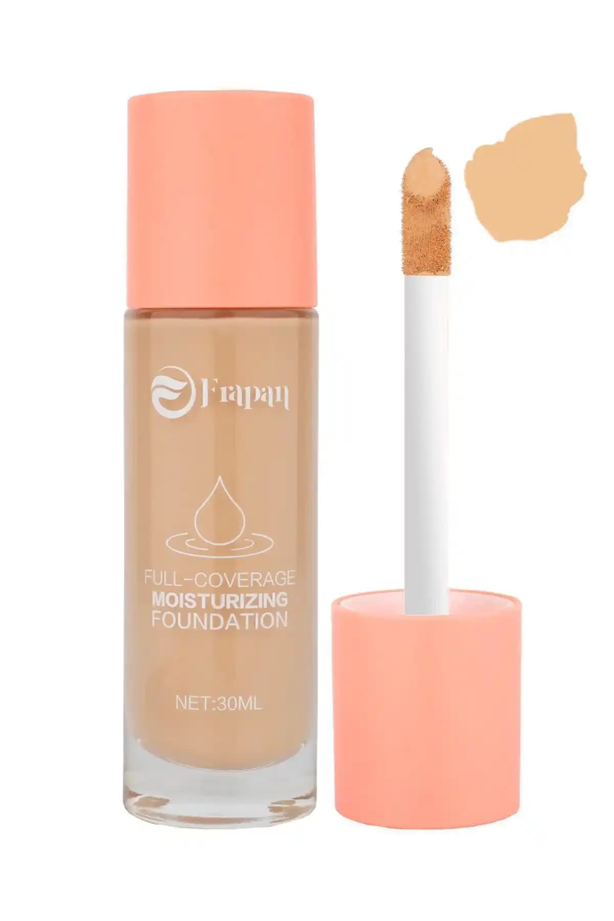 Frapan Yüksek Kapatıcı Fırçalı Fondöten 01: Günlük Kullanım İçin Yüksek Performanslı Makyaj Ürünü