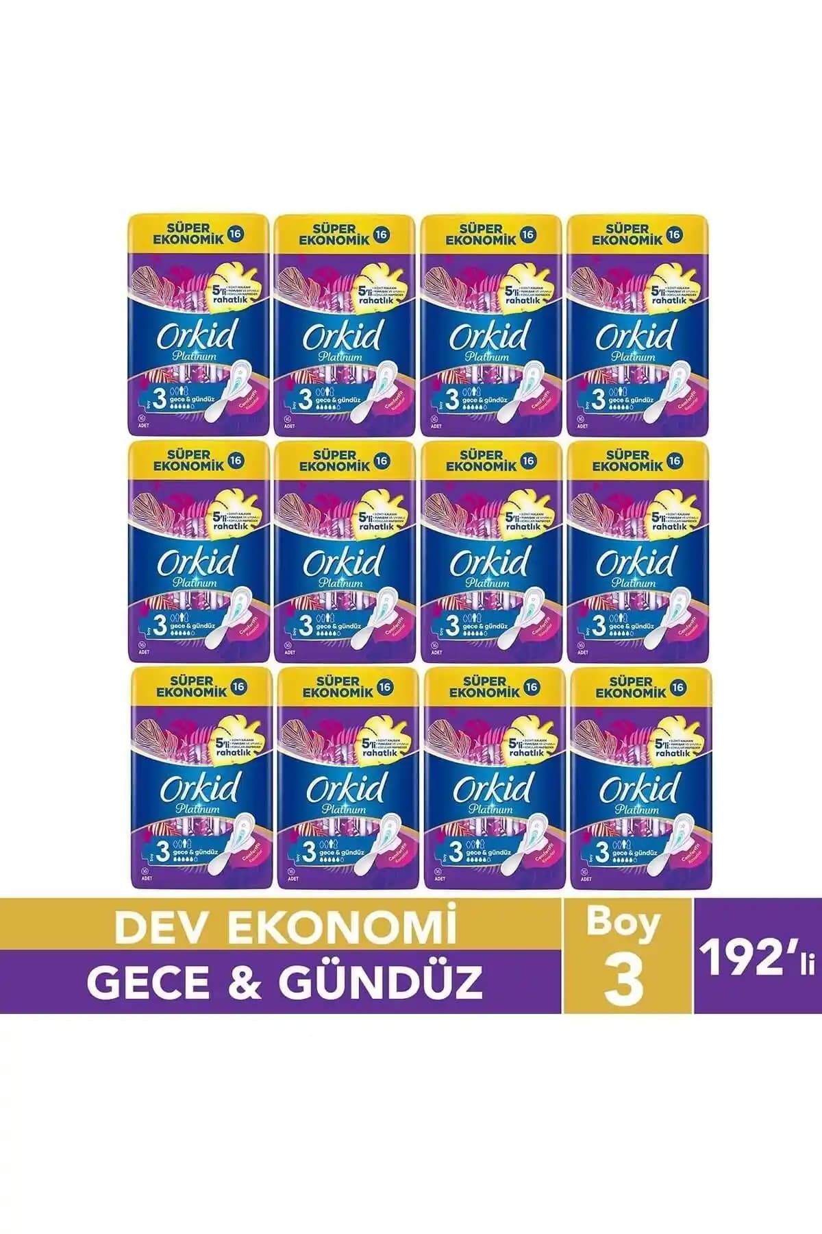 Orkid Platinum 4'lü Gece ve Gece Cesaret Paketi Boy Karşılaştırması