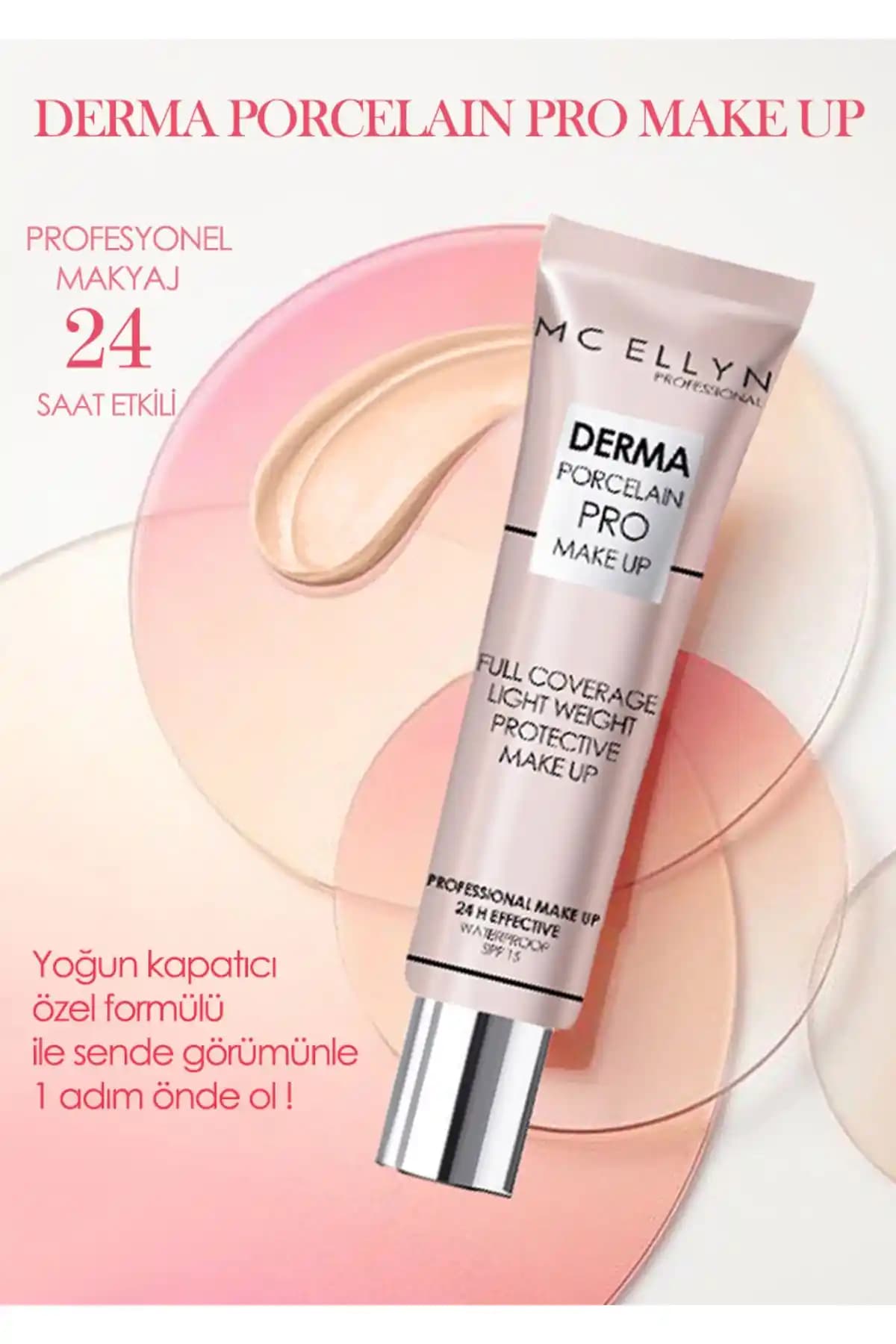 Mcellyn Derma Porcelain Pro Makyaj Fondöteni: Yüksek Kapatıcılık ve Dayanıklılık Sağlayan Ürün