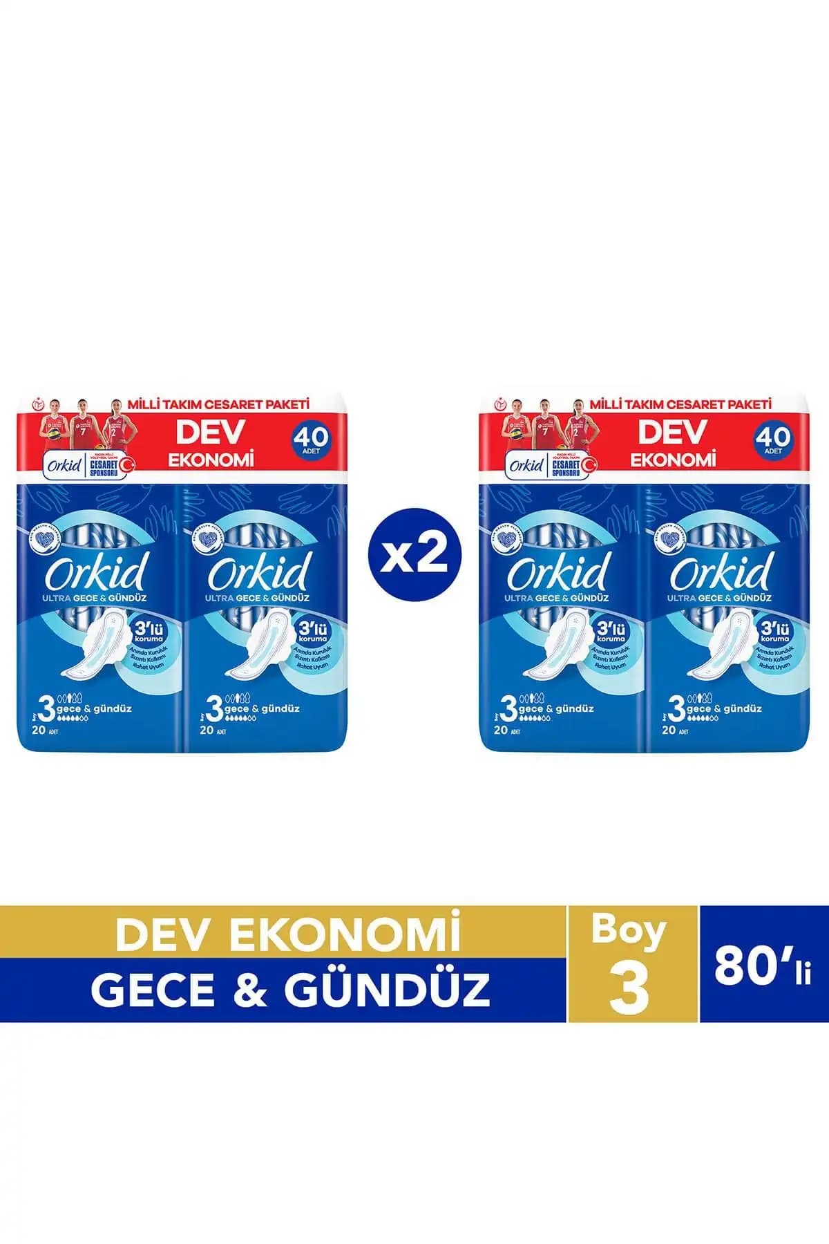 Orkid Platinum ve Orkid Ultra Extra Gece Pedleri Karşılaştırması 2