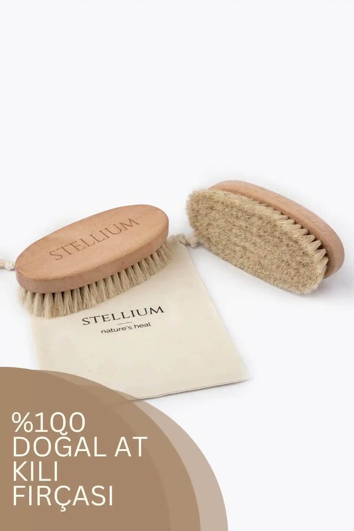STELLIUM %100 Doğal At Kılı Fırçası ile Selülitlere Doğal Çözüm ve Cilt Sıkılaştırma