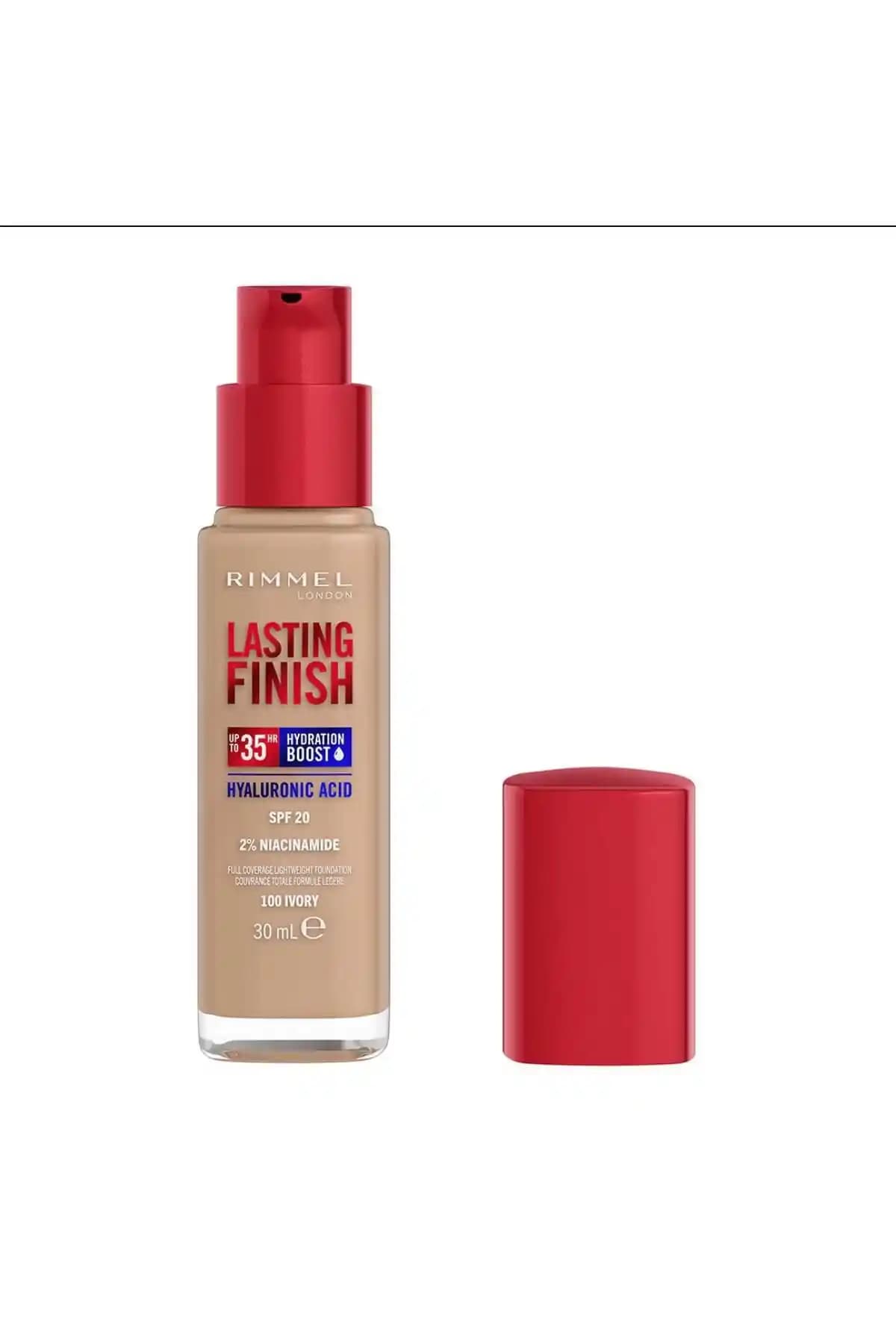 Rimmel London Lasting Finish Fondöten 100 Ivory: Günlük Kullanım İçin Doğal ve Kalıcı Çözüm