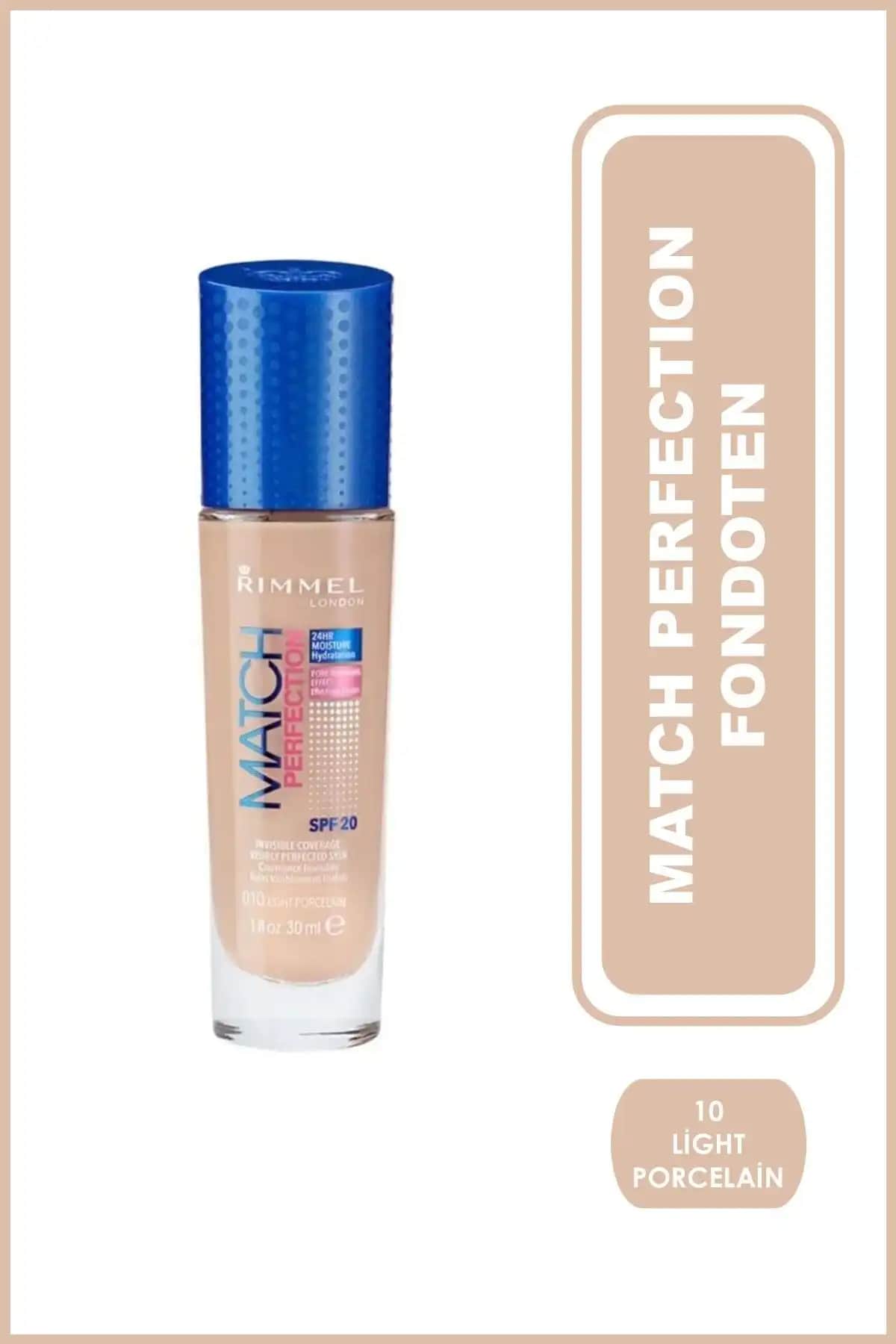 2025'te Rimmel Match Perfection 10 Light Porcelain ile Cildinizde Mükemmelliği Y