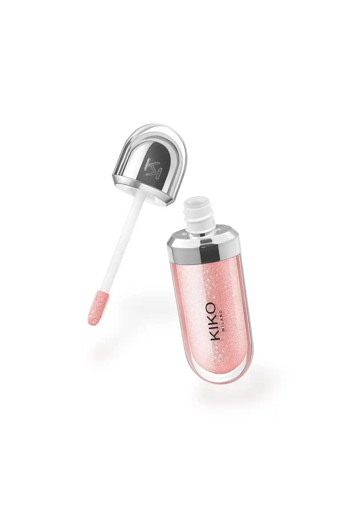 KIKO 3D Hydra Lipgloss 04 Pearly Peach Rose Dudak Parlatıcısı ile Doğal Işıltı
