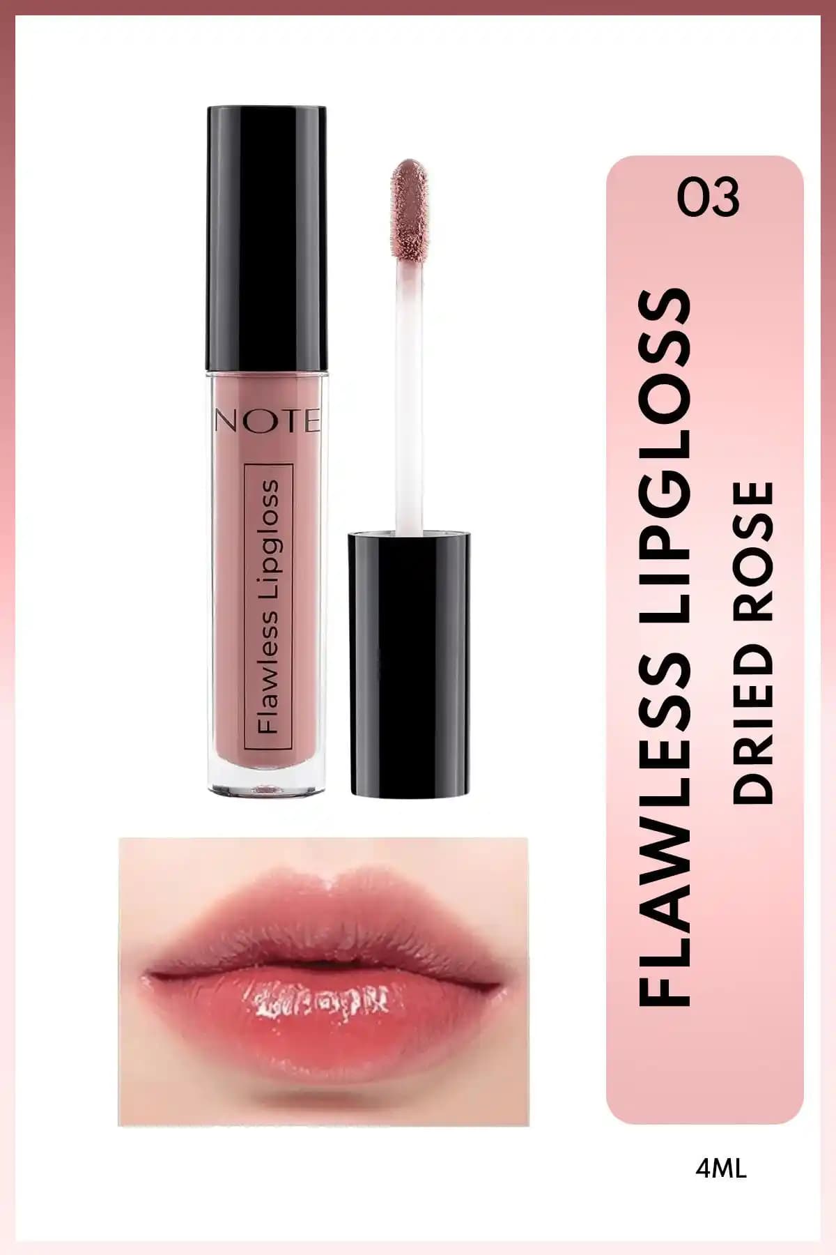 Note Cosmetics Flawless Lipgloss: Doğal Parlaklık ve Nem Sağlayan Dudak Bakım Ürünü