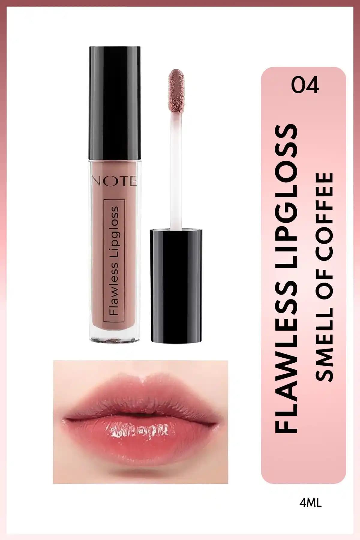 Note Cosmetics Flawless Lipgloss: Doğal Parlaklık ve Nemlendirme Özellikleriyle Günlük Kullanım İçin Uygun