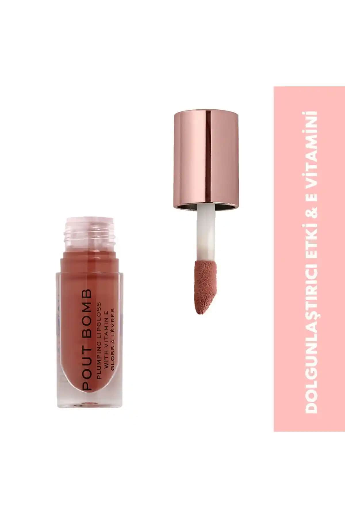 Revolution Pout Bomb Plumping Cookie Gloss Dudaklar İçin Doğal ve Dolgunlaştırıcı Bakım
