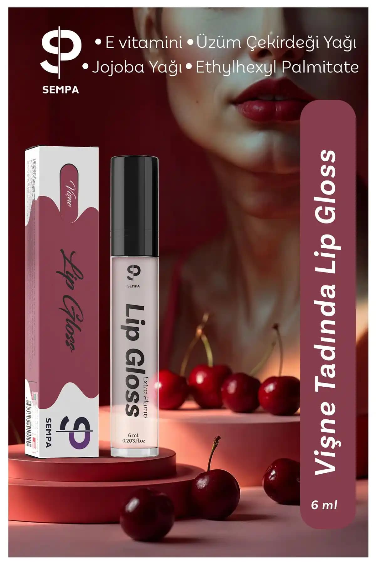 SP SEMPA Vişneli Dudak Dolgunlaştırıcı ve Parlatıcı Lip Gloss Ürün İncelemesi ve Özellikleri