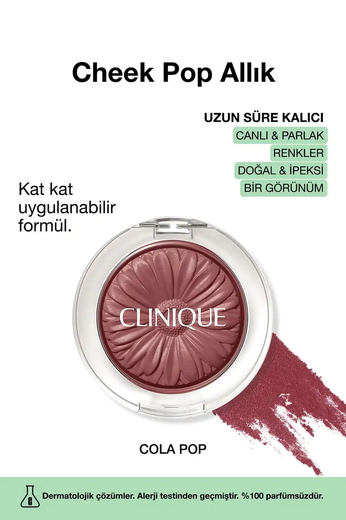 Clinique Cheek Pop Allık Cola Pop: Doğal ve Uzun Süre Kalıcı Yüz Makyajı İçin Önerilen