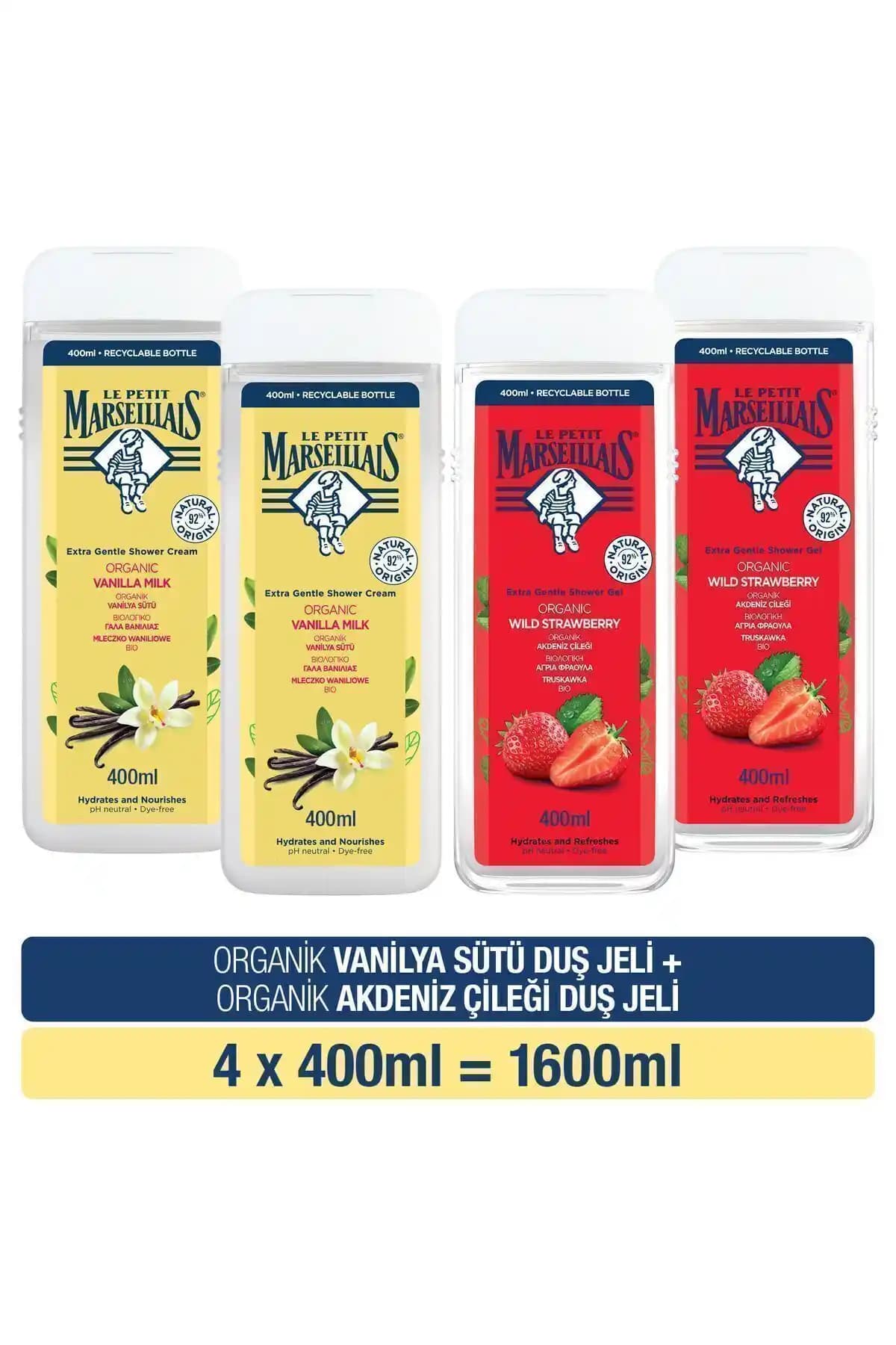 Le Petit Marseillais Vanilya Sütü ve Akdeniz Çileği Nemlendirici Duş Jeli Özellikleri ve Faydaları