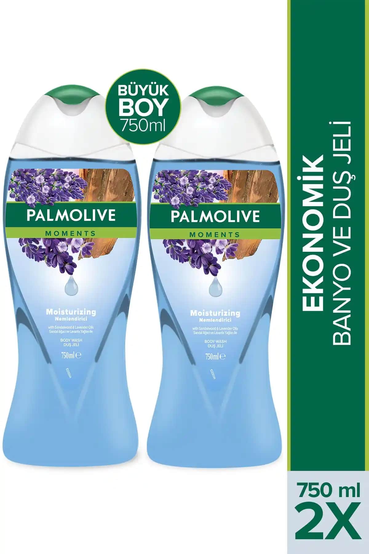 Palmolive Moments Sandal Ağacı Duş Jeli 750 ml ile Günlük Ferahlık ve Cilt Bakımı