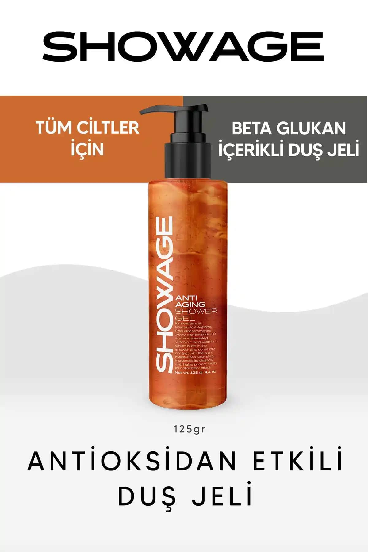 Showage Yaşlanma ve Kırışıklıklara Son Duş Jeli ile Genç ve Sıkı Cilt