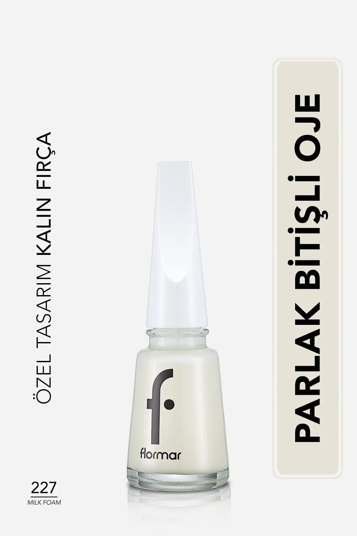 Flormar Klasik Parlak Oje Karşılaştırması 227 Mılk Foam ve 310 Snow White 1