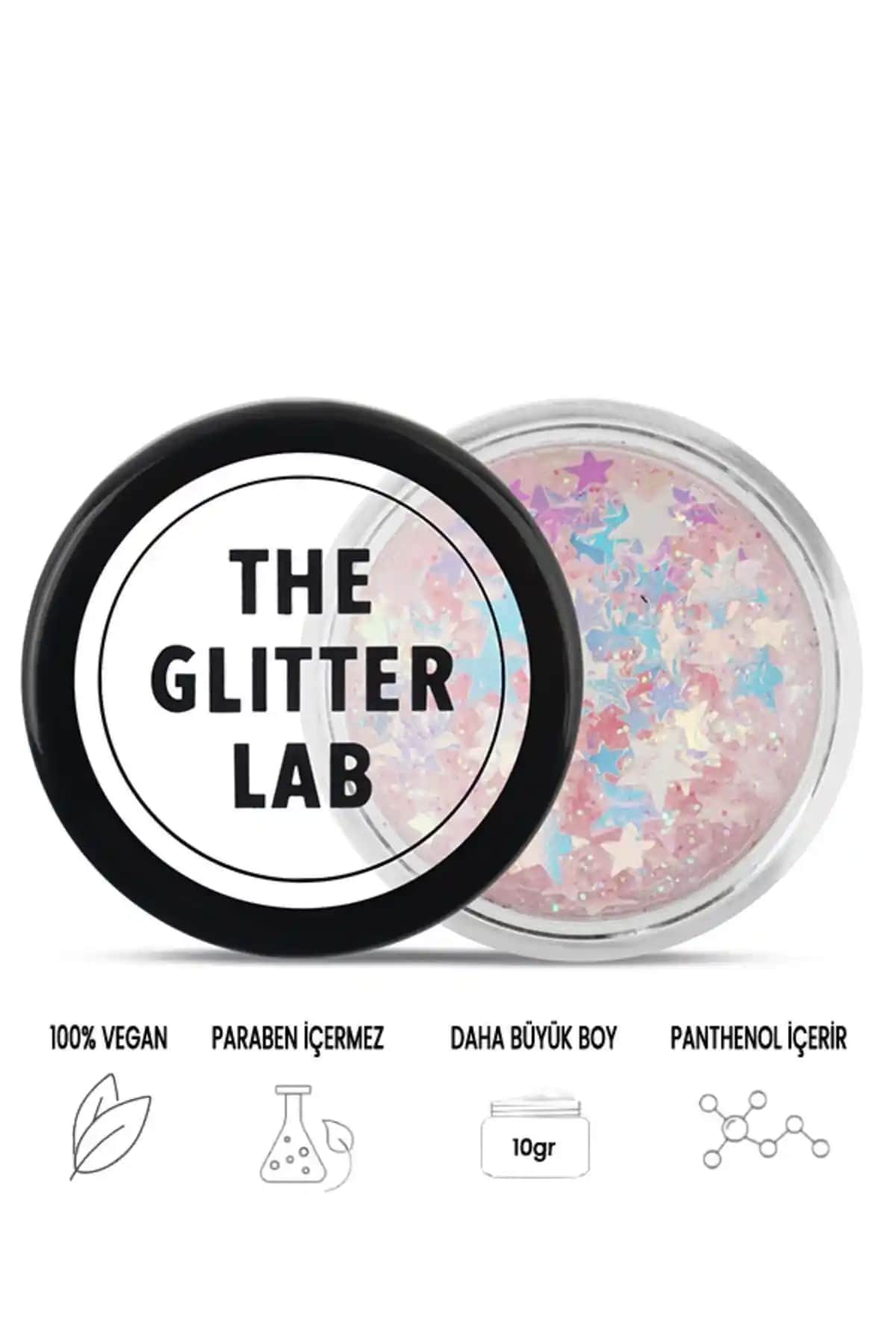The Glitter Lab Jel Formlu Parlak Glitter Yogurt Galaxy Renkli Makyaj ve Vücut Süsleme Ürünü