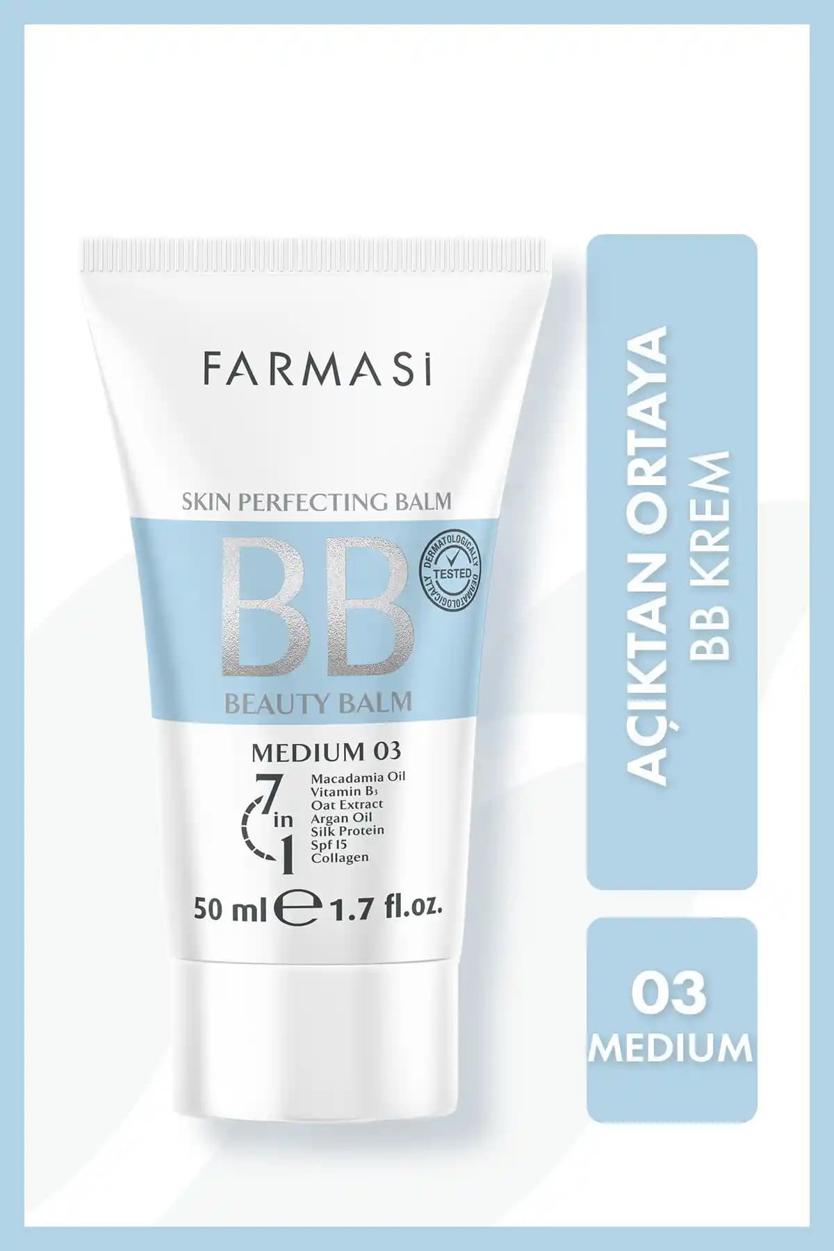 Farmasi BB Krem Orta Kapatıcılık ve Doğal Görünüm Sağlayan 50 ml Ürün Özellikleri