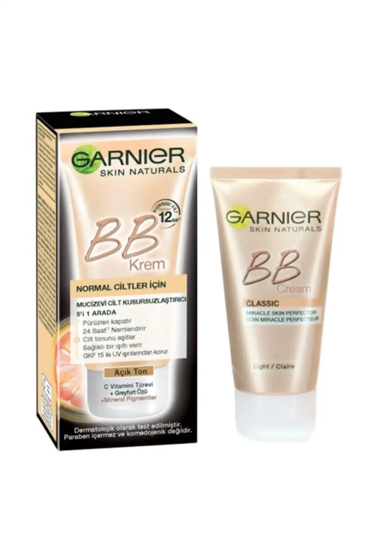 Garnier BB Krem Açık Ton: Günlük Kullanım İçin Doğal ve Mat Görünüm Sağlayan Cilt Bakım Ürünü