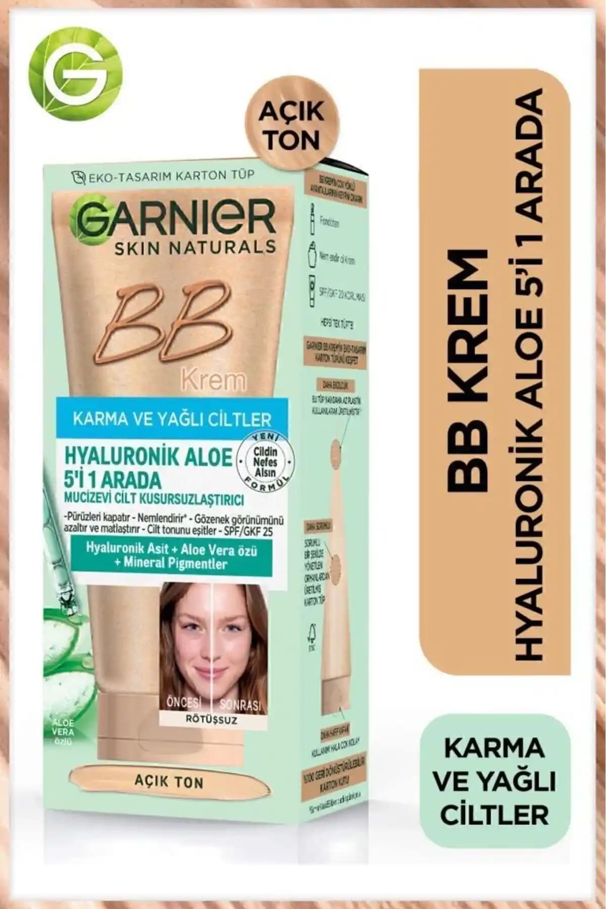 Garnier Karma ve Yağlı Ciltler İçin BB Krem Açık Ton: Doğal ve Parlak Görünüm Sağlayan Ürün