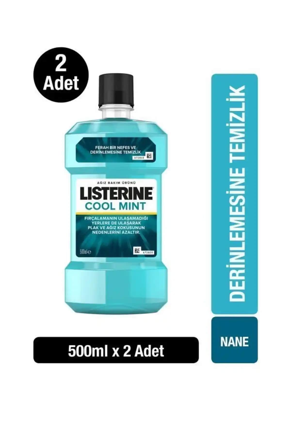 Listerine Cool Mint Ağız Bakım Suyu: Güçlü Ferahlık ve Uzun Süreli Temizlik Sağlar