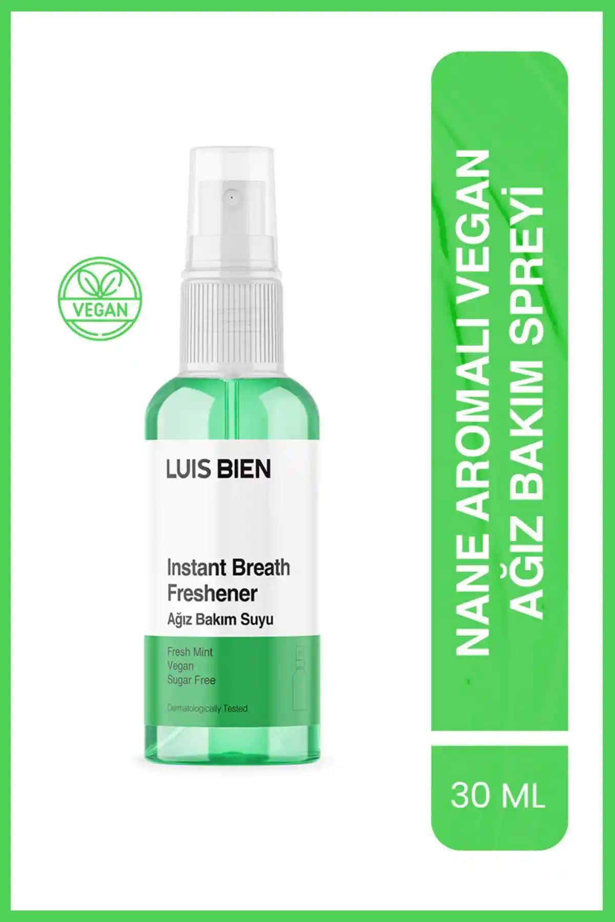 Luis Bien Nane Aromalı Vegan Ağız Bakım Spreyi: Doğal ve Ferahlatıcı Günlük Kullanım