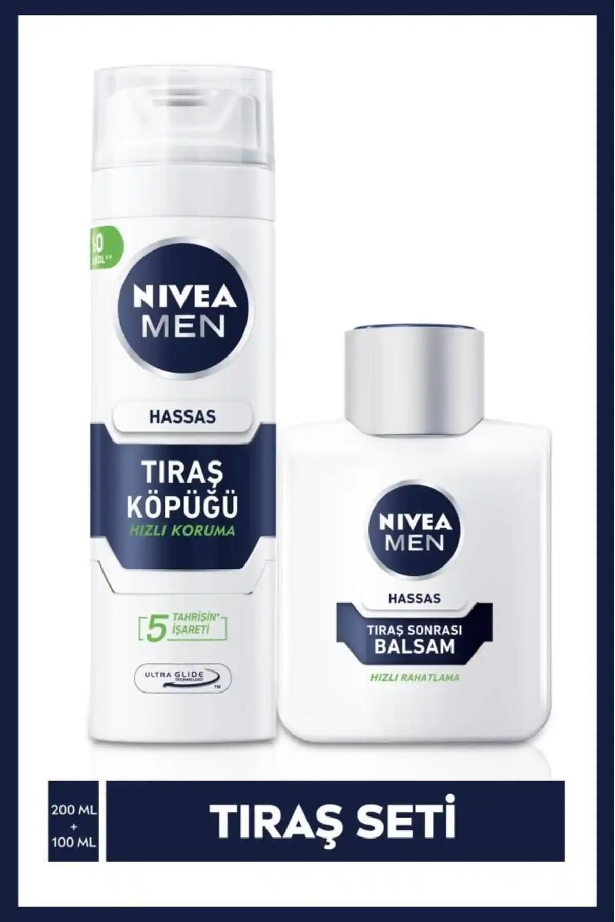 NIVEA MEN Hassas Ciltler İçin Tıraş Köpüğü ve Balsamı Ürünleri Özellikleri ve Kullanım Avantajları