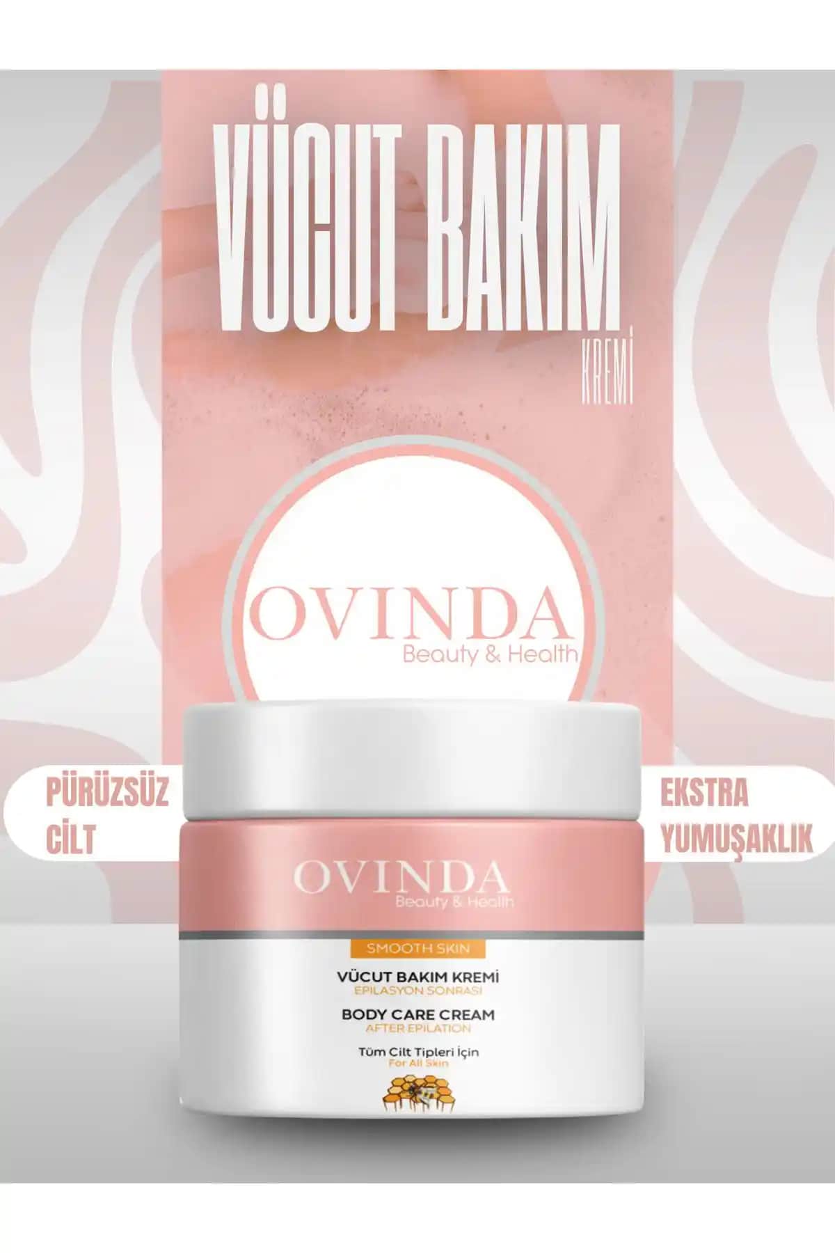 Ovinda Epilasyon ve Ağda Sonrası Onarıcı Yatıştırıcı Cilt Bakım Kremi 100 ml Türkiye menşeli