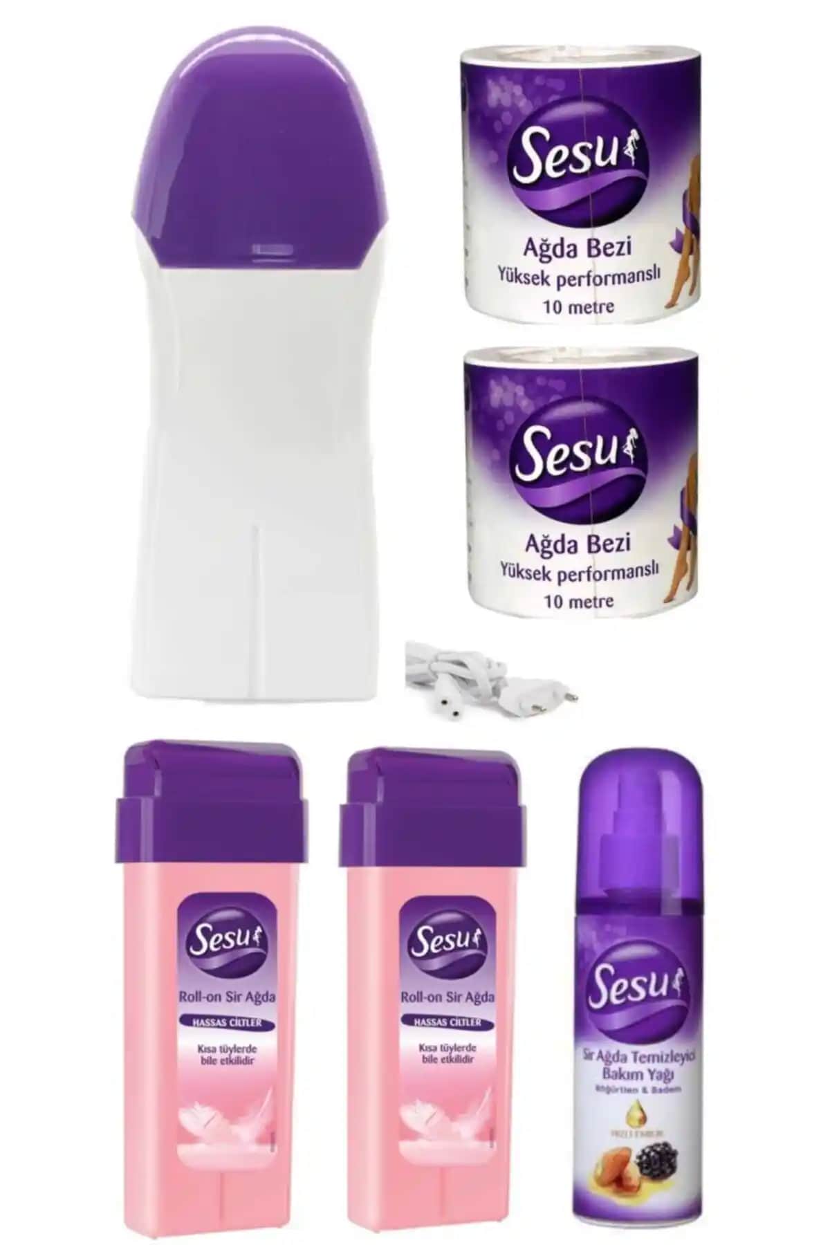 Sesu Kartuş Roll-on Hassas Cilt Pudralı Ağda Makinesi ile Güvenli ve Pratik Epilasyon Deneyimi