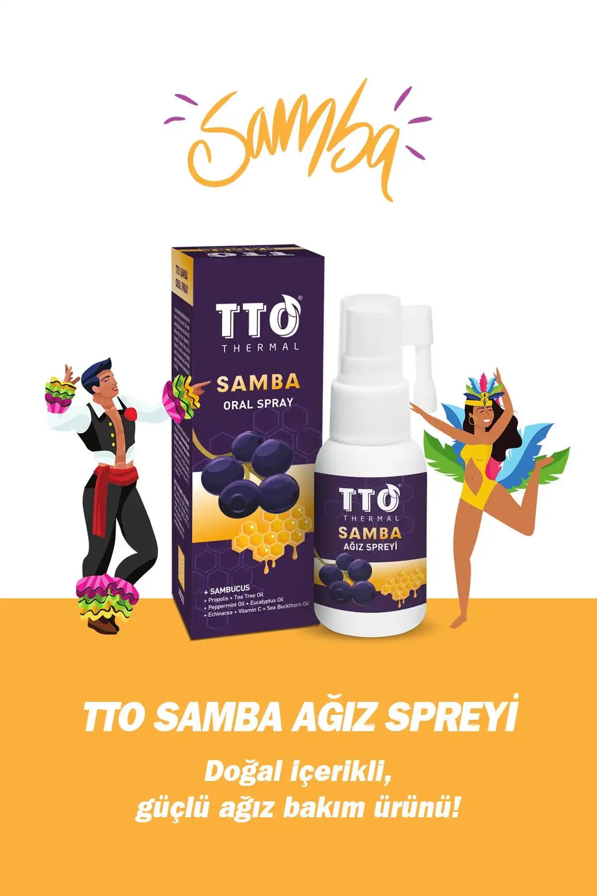 Tto Samba Ağız Spreyi 30 ml: Doğal ve Etkili Nefes Tazeleme Çözümü