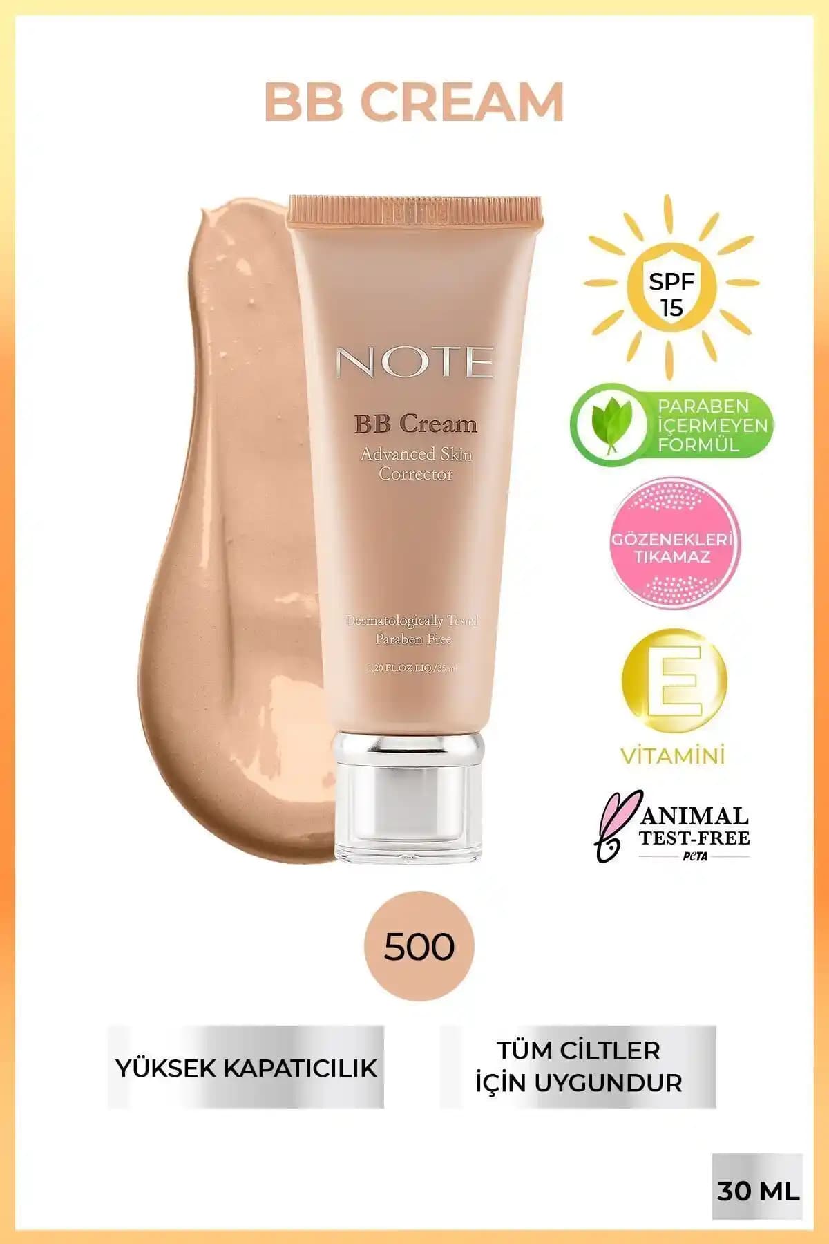 Note Cosmetics BB Krem SPF 15 ile Günlük Cilt Bakımında Doğal ve Koruyucu Çözüm